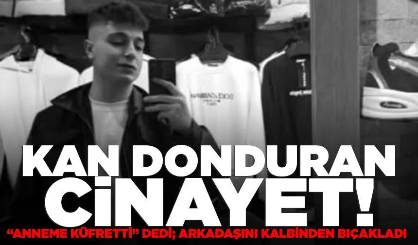 Kan donduran cinayet! “Anneme küfretti” dedi; arkadaşını kalbinden bıçakladı