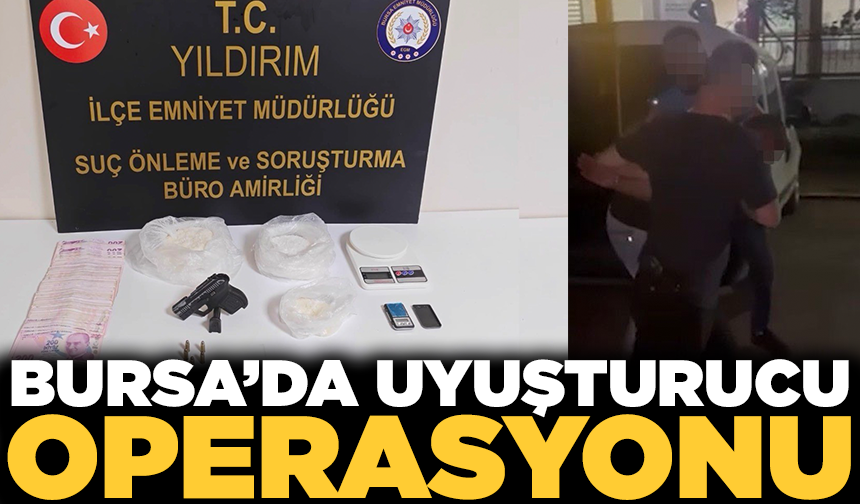 Bursa'da uyuşturucu operasyonu: 1 kilo 210 gram metamfetamin ele geçirildi