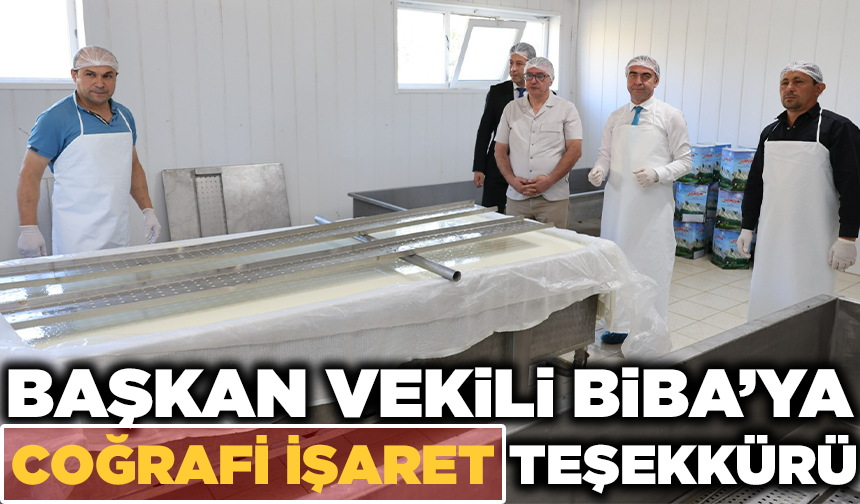 Şahin Biba’ya ‘Coğrafi İşaret’ teşekkürü