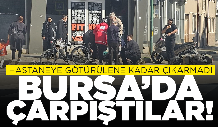 İnegöl'de otomobille çarpışan motosikletin sürücüsü yaralandı