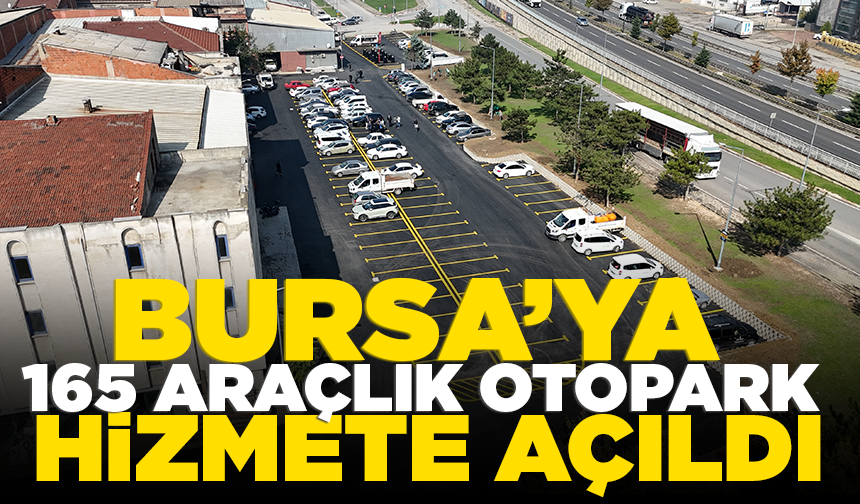 İnegöl'de mobilya sanayisine nefes aldıran otopark hizmete girdi