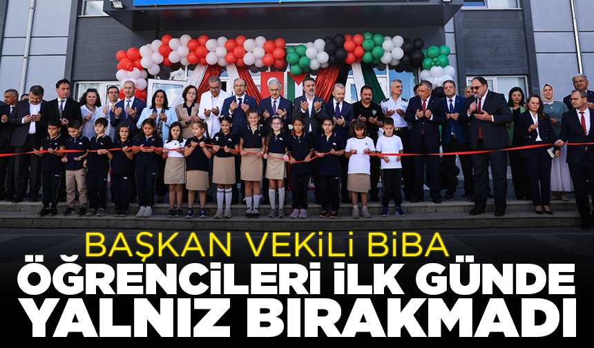 Başkan Vekili Biba, öğrencilerin ilk ders heyecanına ortak oldu