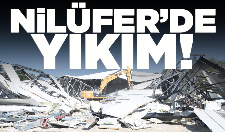 Nilüfer’de 3 kaçak yapı yıkıldı