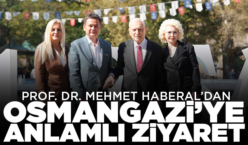 Başkan Erkan Aydın, Prof. Dr. Mehmet Haberal’ı Bursa’da ağırladı