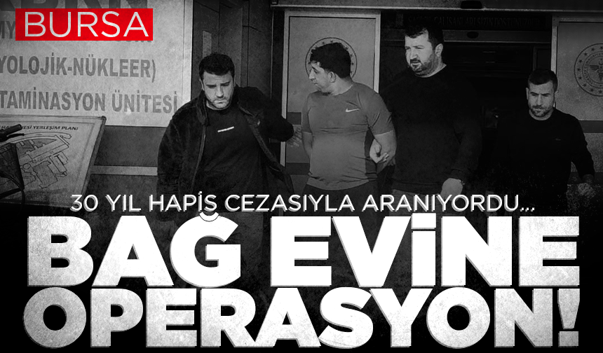 İnegöl'de 30 yıl hapis cezası bulunan hırsızlık şüphelisi yakalandı