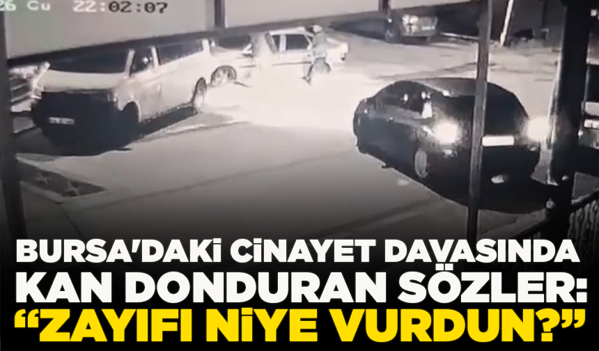 Bursa'daki cinayet davasında kan donduran sözler: “Zayıfı niye vurdun?”