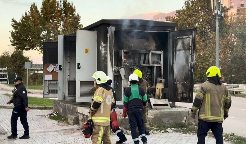 Bursa'da trafoda korkutan yangın