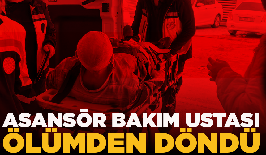 Yük asansörü düştü: 1 yaralı