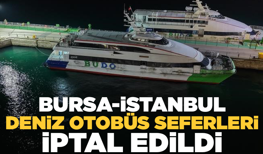 Bursa-İstanbul deniz otobüsü seferlerine hava engeli