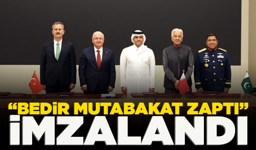 Türkiye, Katar, Endonezya ve Pakistan arasında "Bedir Mutabakat Zaptı" imzalandı