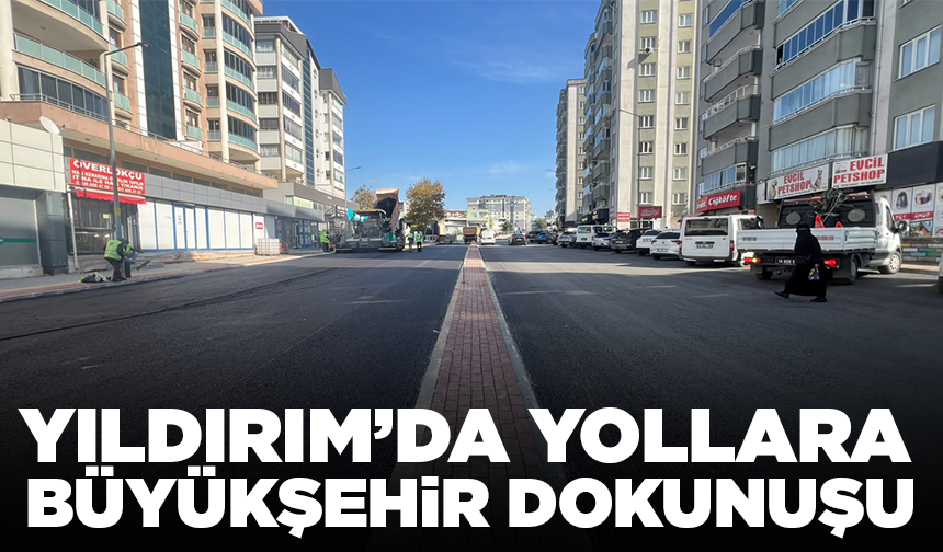 Bursa Büyükşehir, Erdoğan Caddesi'ni yeniliyor
