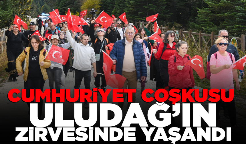 Cumhuriyet coşkusu Uludağ’ın zirvesinde yaşandı