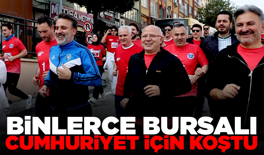 Binlerce Bursalı, Cumhuriyet için koştu