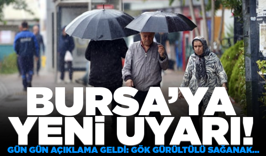 Bursa’da yağmur alarmı! Sağanak geceye kadar sürecek (2 Ekim 2026 hava durumu)
