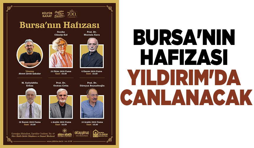 Bursa'nın hafızası Yıldırım'da canlanacak