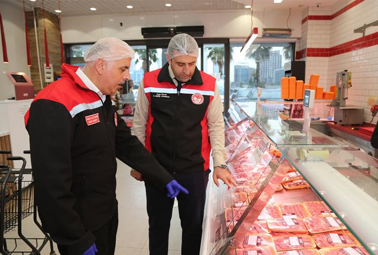 Bursa’da 220 işletmeye eş zamanlı et denetimi